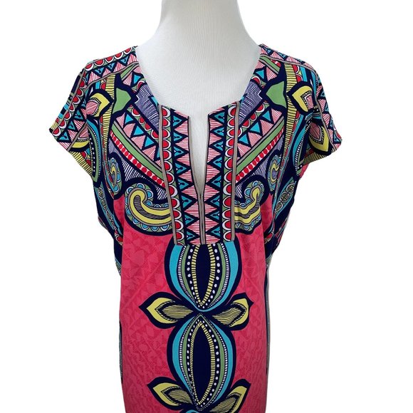 Vintage Yet New Laundry by Shelli Segal Silky Stretch Jersey Shift Dress - Picture 9 of 14